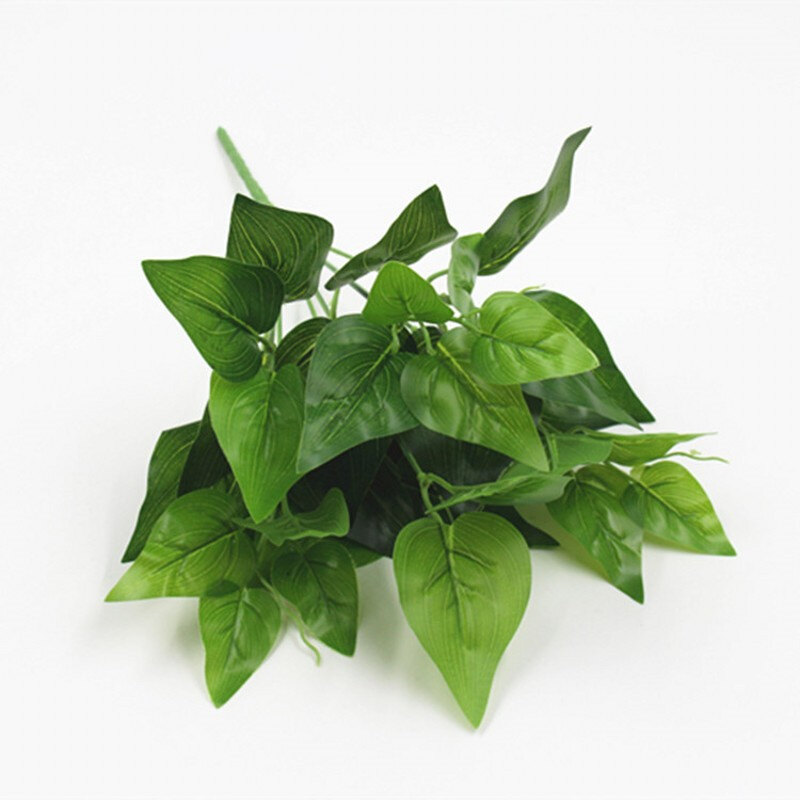 Cành nhân tạo, lá cây mô phỏng màu xanh lá cây cây mô phỏng cỏ ba tư bạch đàn hoa lụa bằng nhựa, trang trí nhà cửa
