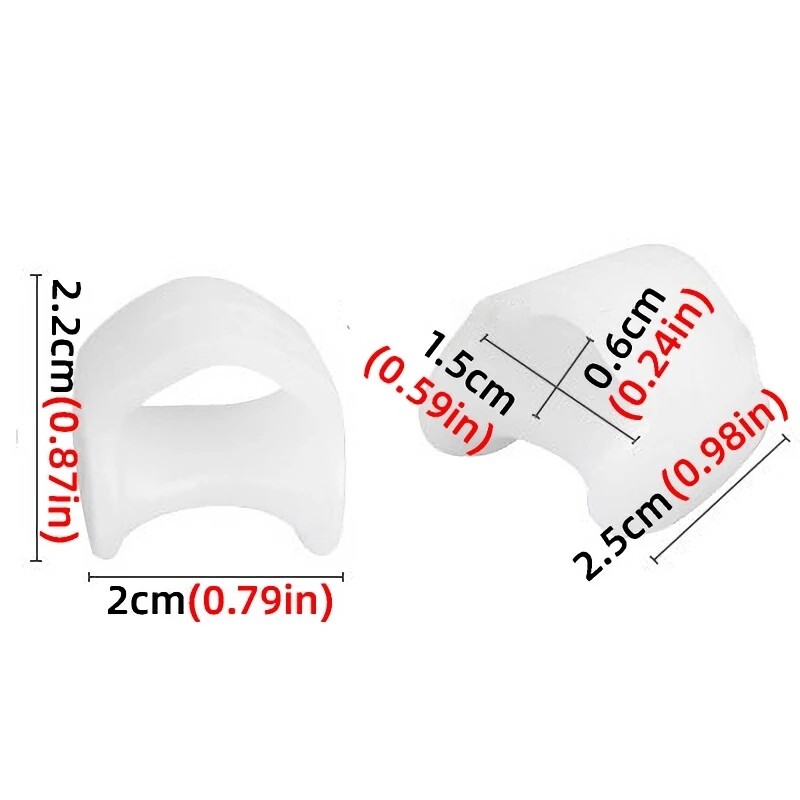 VTTO 1 Cặp Gel Silicon Ống Bọc Bắp Chân Nhỏ Bọc Gel Bảo Vệ Ngón Út Bọc Gel Bảo Vệ Ngón Chân Ngón Chân Cái