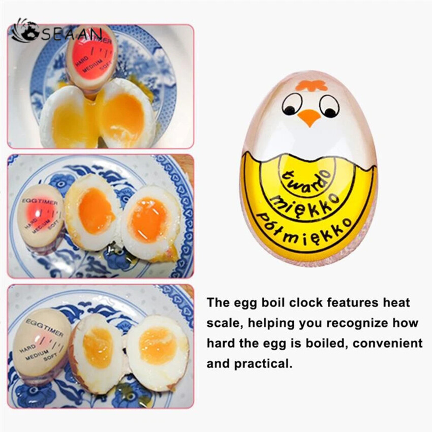 Egg Timer Color-Changing For Boiling Eggs Soft Hard Boiled Egg Perfectly Every Time No BPA Safe Easy-To-Read And Fun No More Guesswork