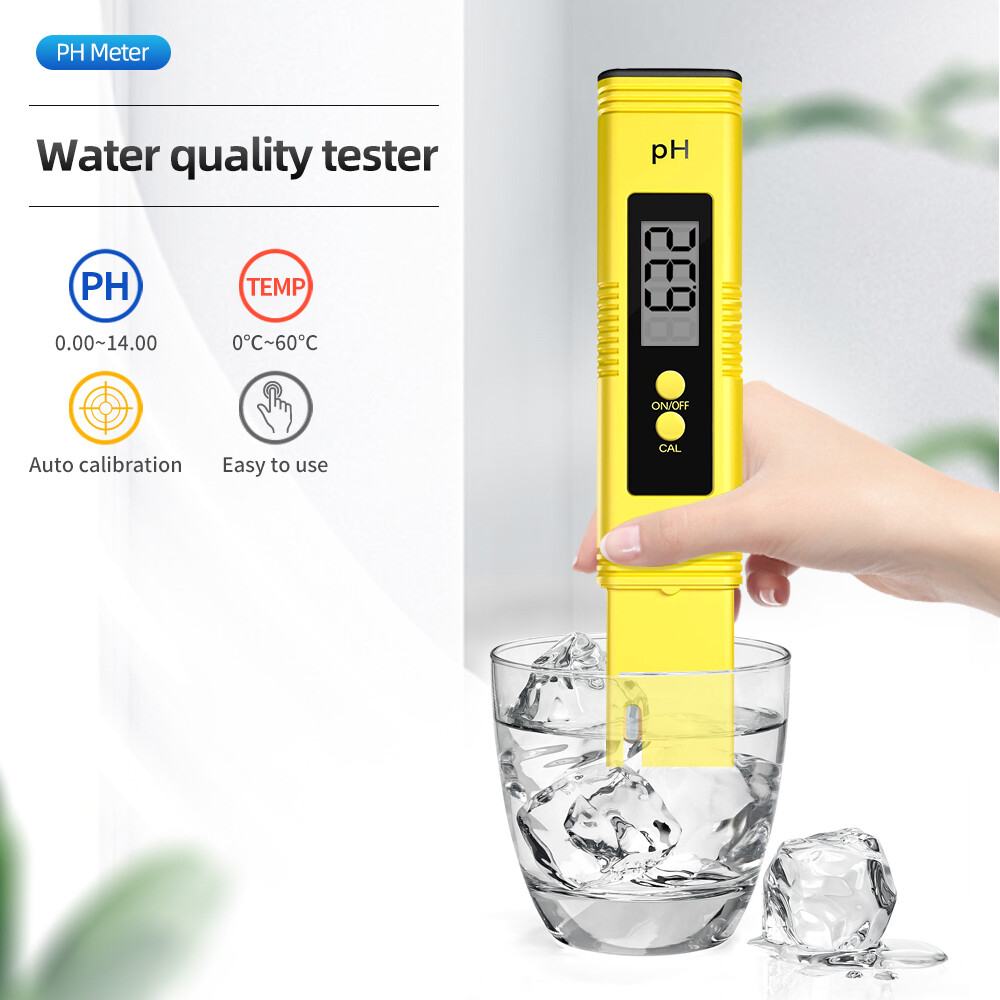 Digital PH Meter High Precision 0.01 LCD Aquarium Water Acid PH Tester Pool Urine Automatic Calibration