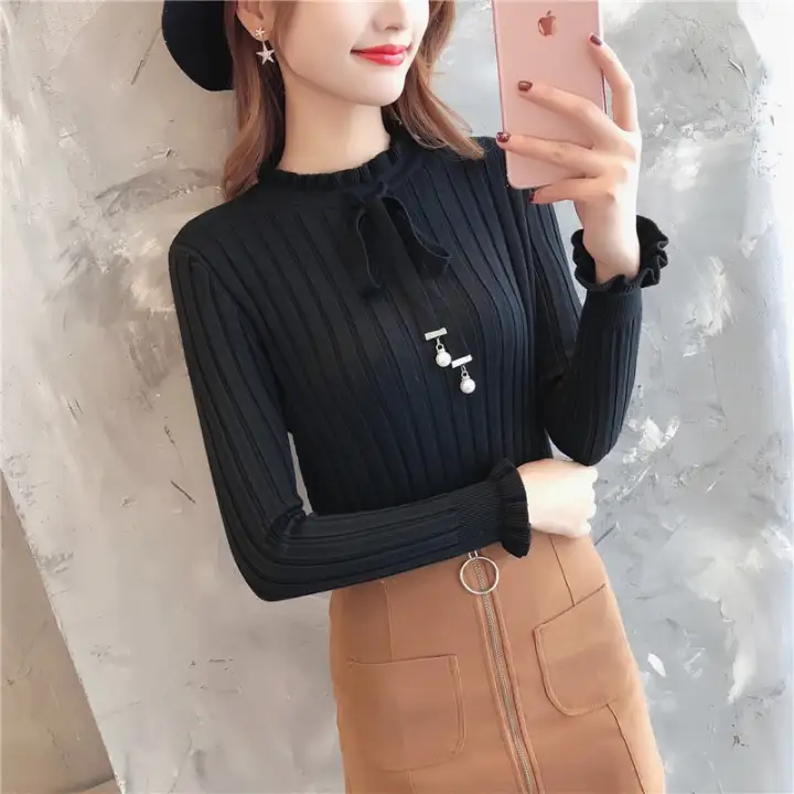 turtleneck zip up sweater women's