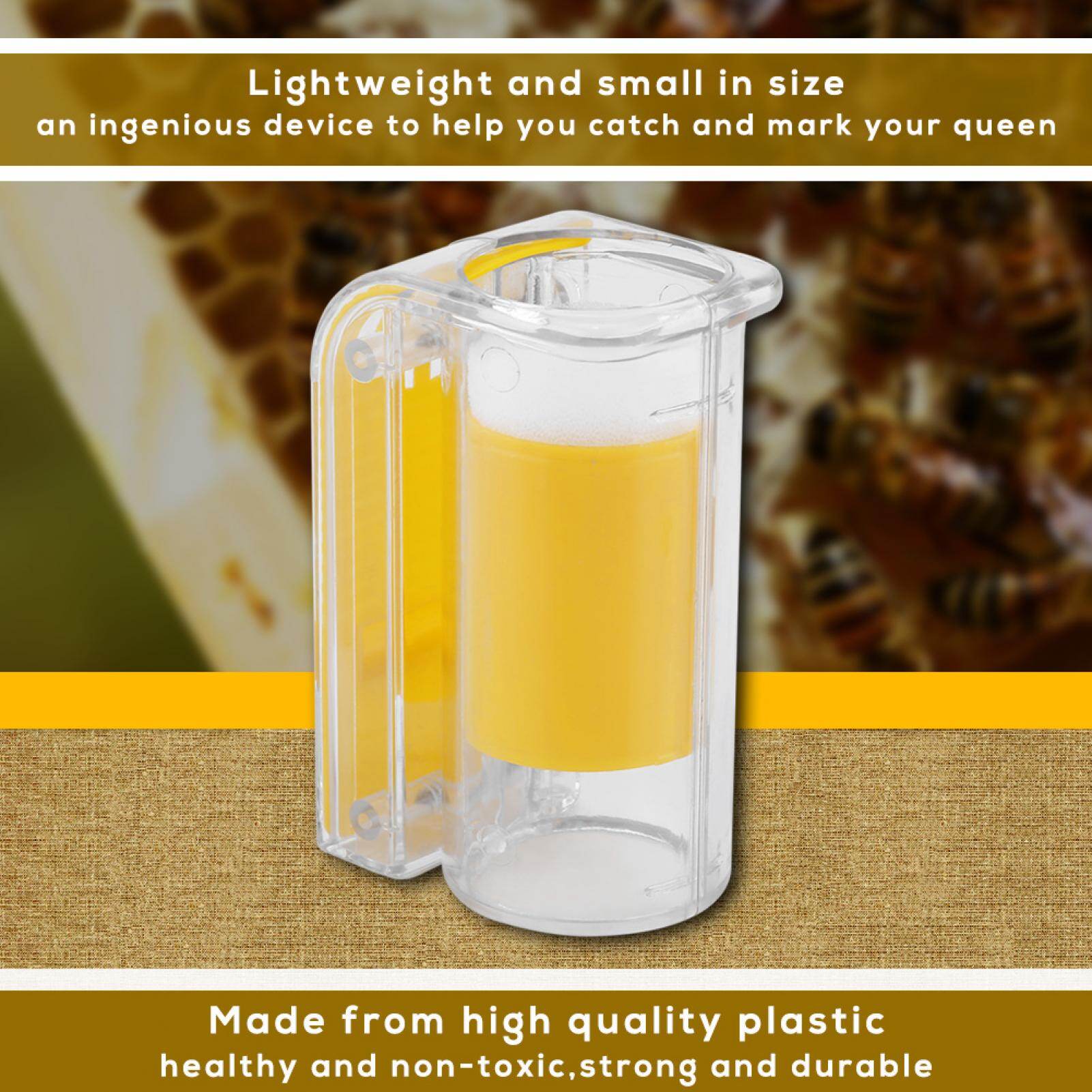Bee Queen Marking Catcher Plastic One Handed Marker Bottle Plunger Plush Beekeeper Tool
