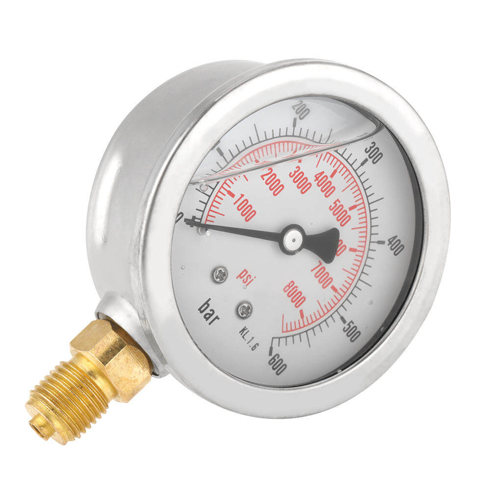 0-600Bar G 1/4 63mm Hydraulic Pressure Gauge Dial Hydraulic Water Pressure Gauge Meter Measuring tool