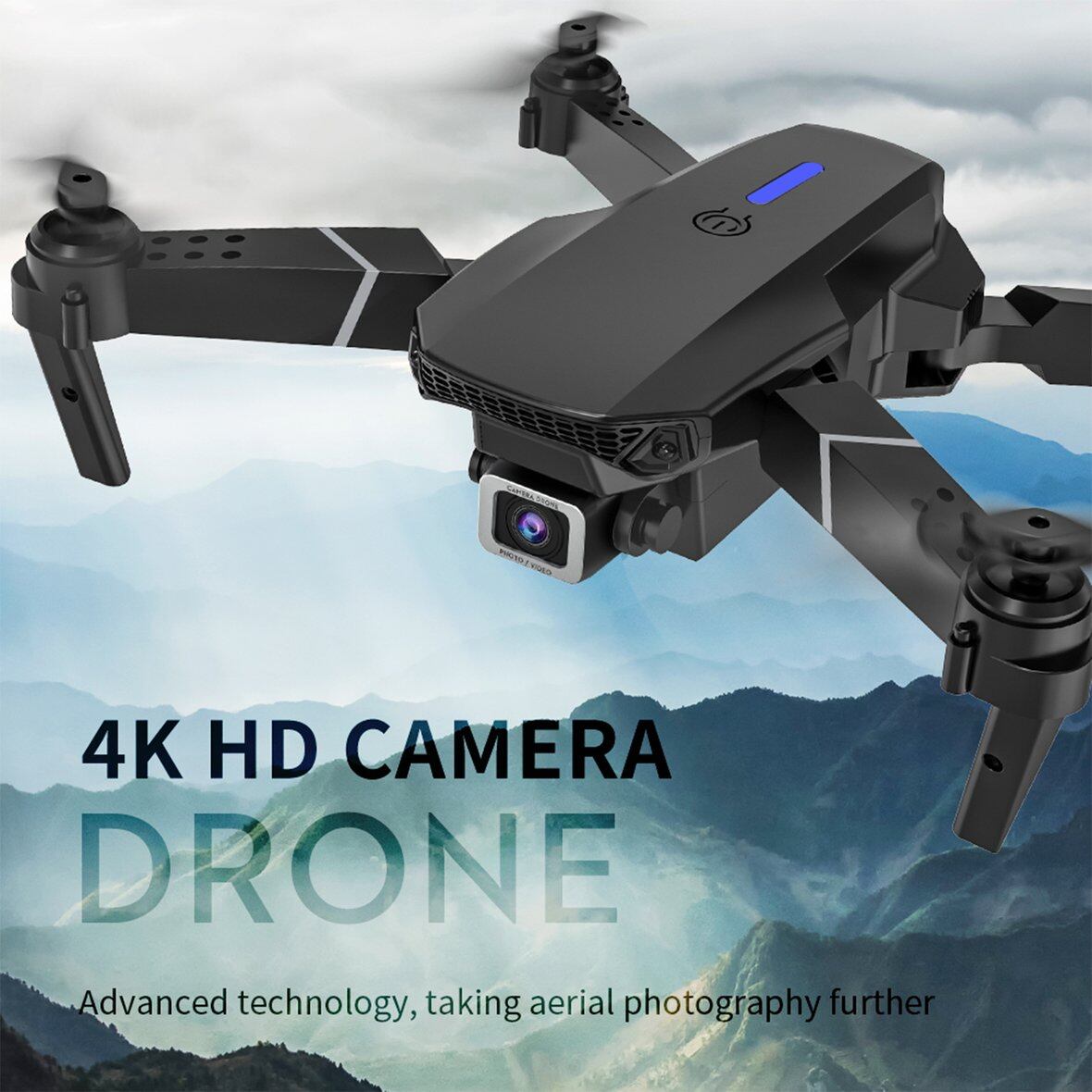 Vui Vẻ E525 Mini Bay Không Người Lái, Camera Độ Nét Cao 4K Máy Ảnh Bốn Cánh Quạt Fpv Fpv Video Trực Tiếp WiFi 2.4G 50M Lật 360 Độ Chuyên Nghiệp Trả Về Một Phím Món Quà Tốt Nhất Trẻ Em Cho Trẻ Em