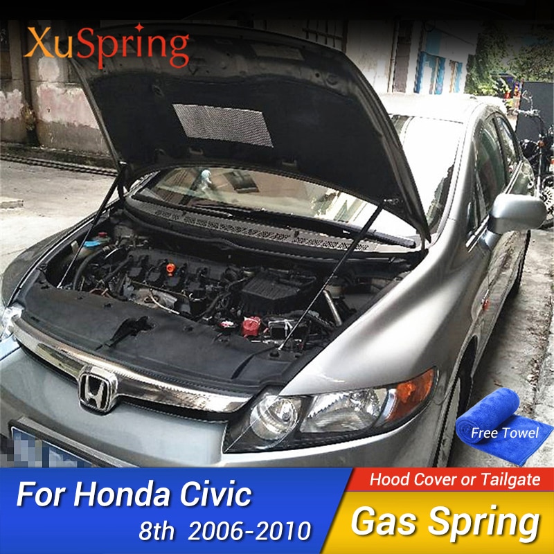 Car front hood cover sp shock support lifting bracket hydraulic rod strut bars for honda civic 2006 2007 2008 2009 2010 8th