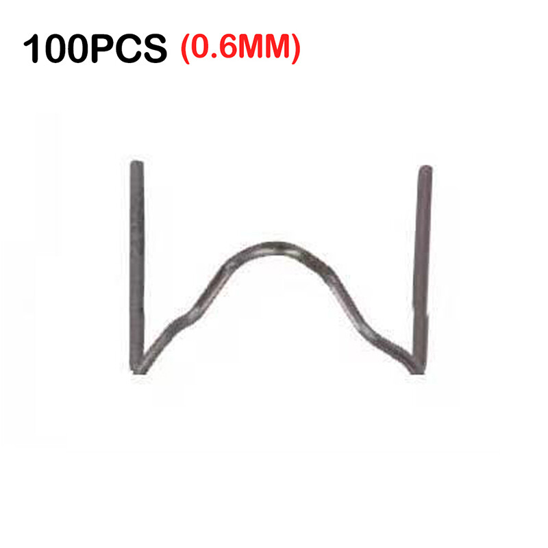 100/500Pcs Hot Stapler Plastic Repair Standard Pre Cut Wave Staples Bumper Bodywork Repairs 0.8mm Wave Staples Stainless Steel