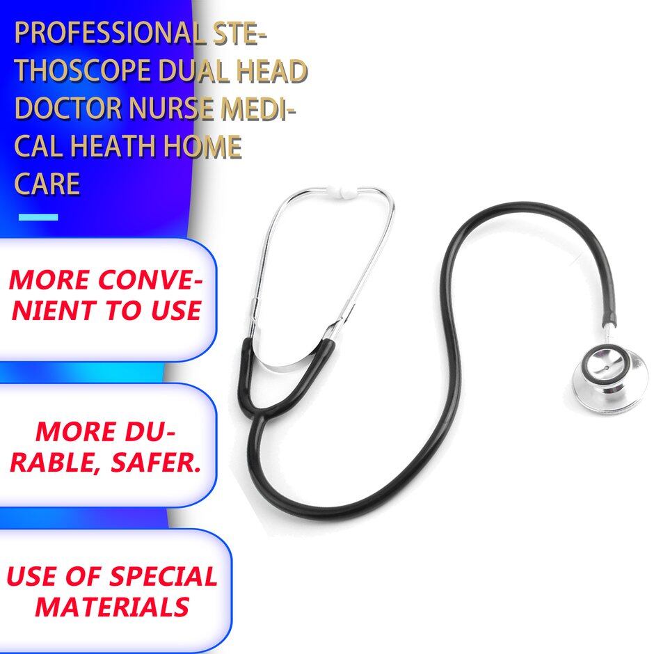 ELEC High Quality Professional Portable Stethoscope Dual Head Doctor Nurse Medical Heath Home Care top quality