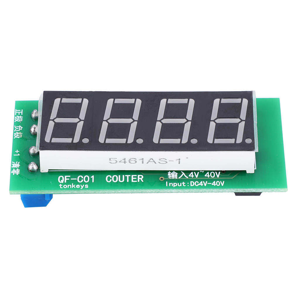 9999 Counter Module 4-Digit Digital Display + Memory Function QF-C04 DC4-40V