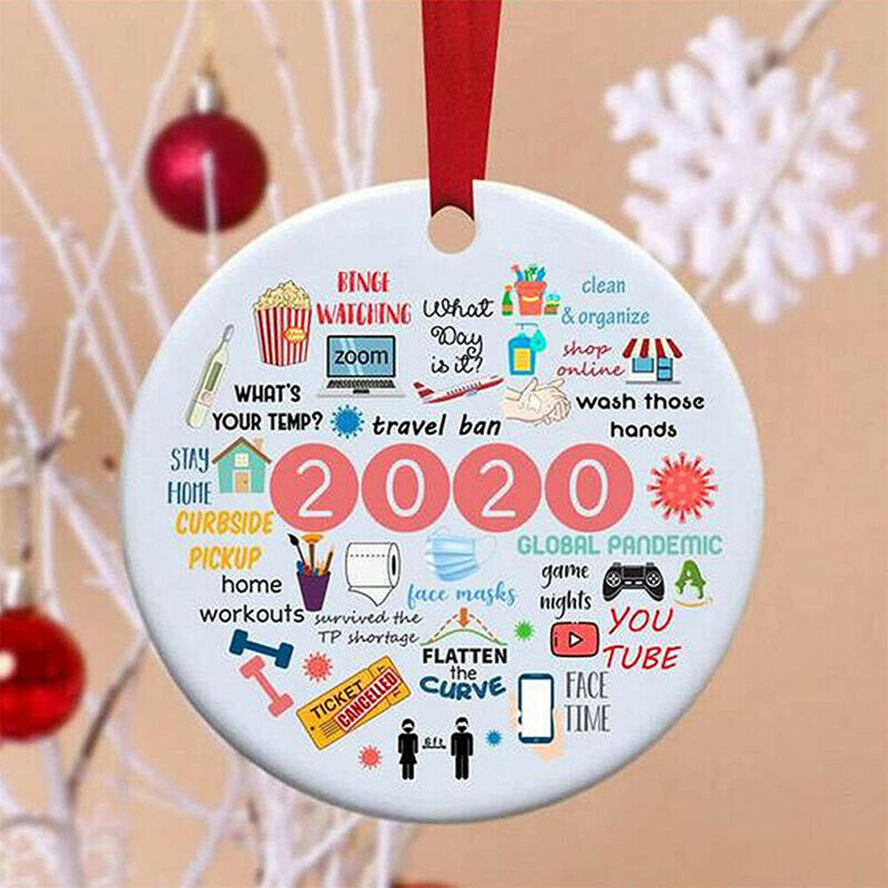 Christmas Tree Plaque 2020 Pandemic Annual Events Major Events Hanging Tags