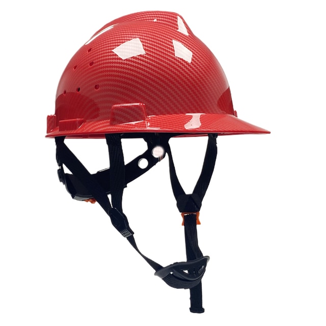 Carbon Fiber Construction Helmet | Full Brim Hard Hats
