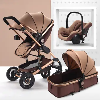 belecoo brand luxury baby stroller 3 in 1 travel system with infant seat
