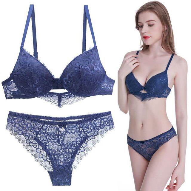 2022 new lace women underwear suit push up bras set 34/75 36/80 38/85 40/90 42/95 abcde plus size female lingerie