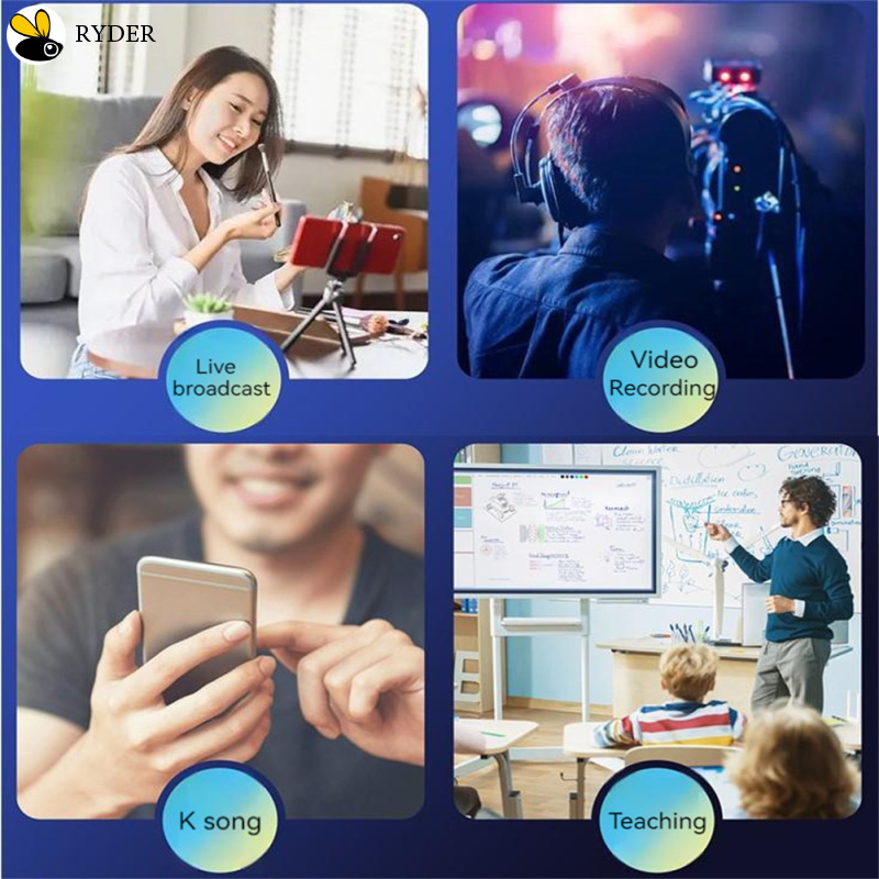 Wireless 3.5mm、type-C Lavalier Microphone Omnidirectional Condenser Mic For Camera Speaker Smartphone Recording Microphone K35