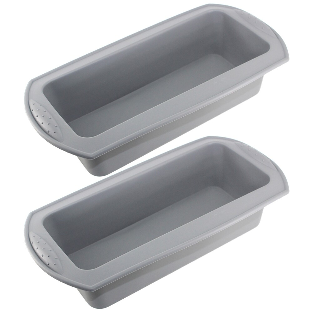 Terylin 2Pcs Silicone Non-stick Cake Bread Loaf Pan DIY Making Mold Kitchen Baking Tool