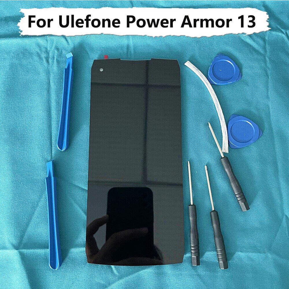 Kospplhz ban đầu cho áo giáp Ulefone Power 13 Màn hình LCD + thay thế màn hình cảm ứng 100% được thử nghiệm cho áo giáp Ulefone 13 điện thoại di động