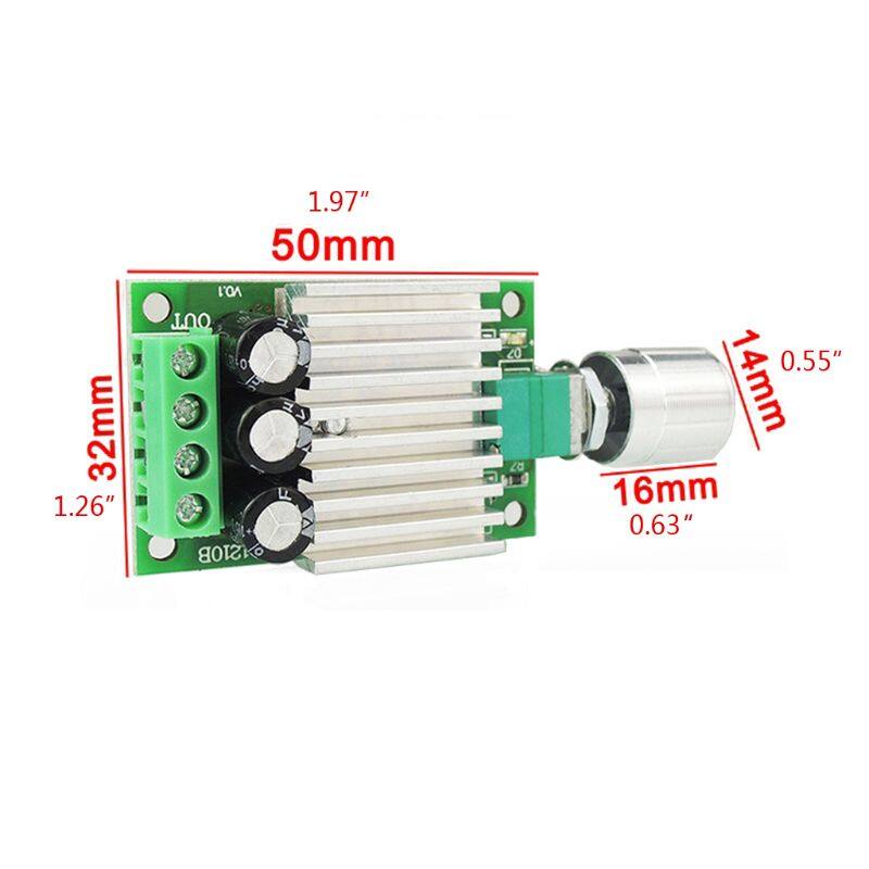 12V 24V 10A PWM DC Motor Speed Controller Adjustable Speed Regulator Dimmer Control Switch for Fan Motors