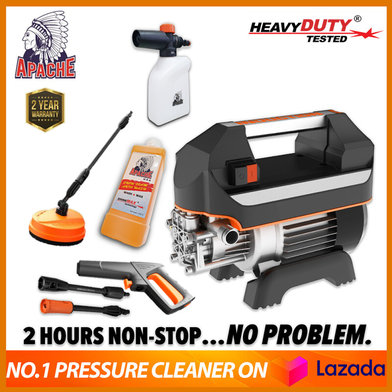 【HOME WASH SET】APACHE TurboSpray® HI4412 | 120 BAR High Pressure Cleaner | Brushless Induction Motor | Water Jet | Pump Sprayer Washer | Jet Pencuci | 2 Year Warranty | Designed in USA |