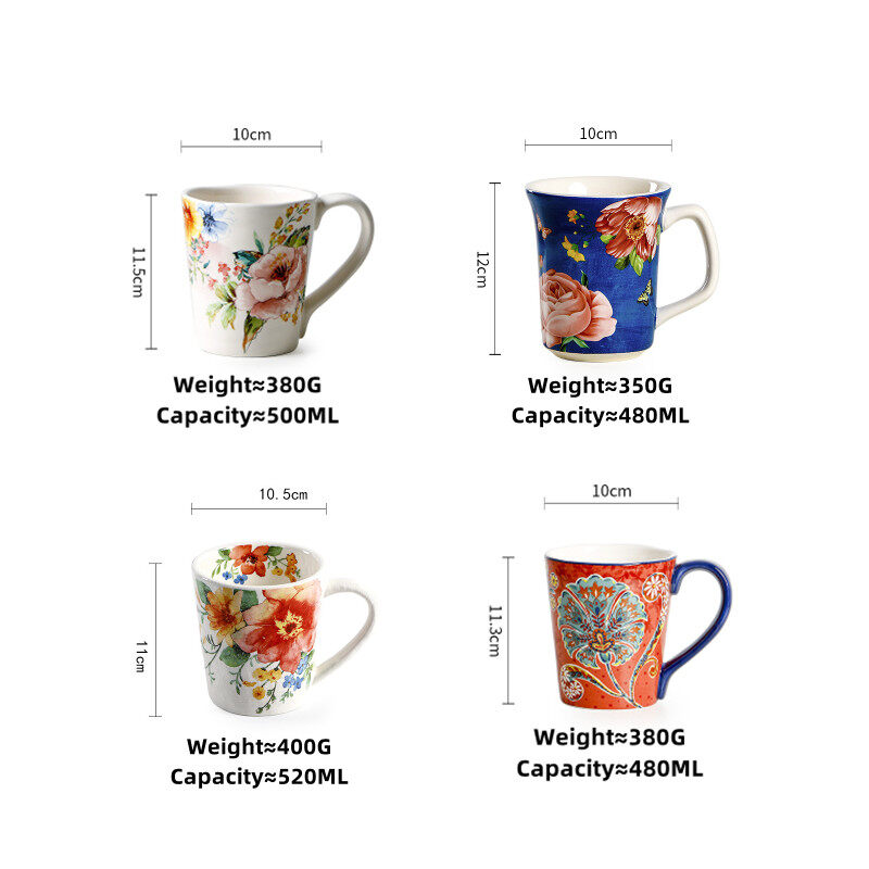 OMK 4pcs set of American ceramics Mugs coffee cup