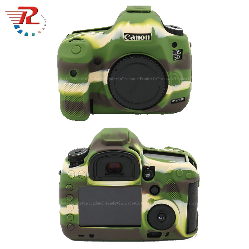 Silicone rubber camera body case cover for canon eos 5ds