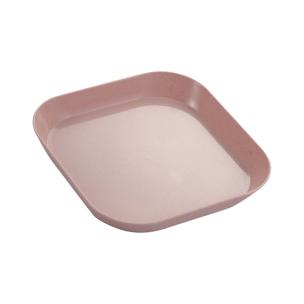 Wheat straw spit bone dish dipping sauce plate plastic household small fruit plate vegetable plate dinner plate -1