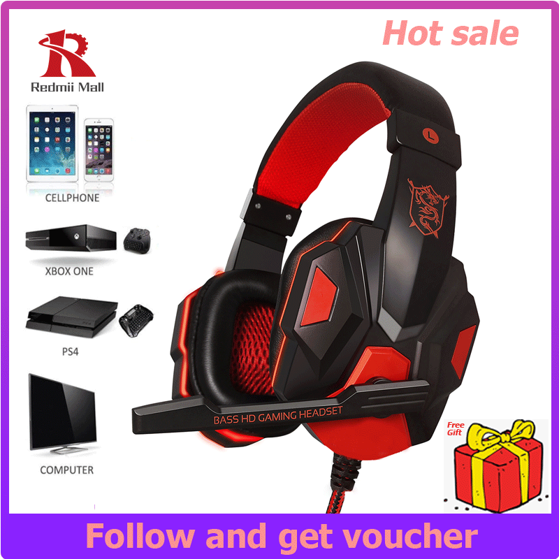 Gaming Headset Wired Over-ear Foldable Headphone with microphone Surround sound cosy Soundproof earphone  with Microphone for PC Computer/PS4/New Xbox One/Laptop