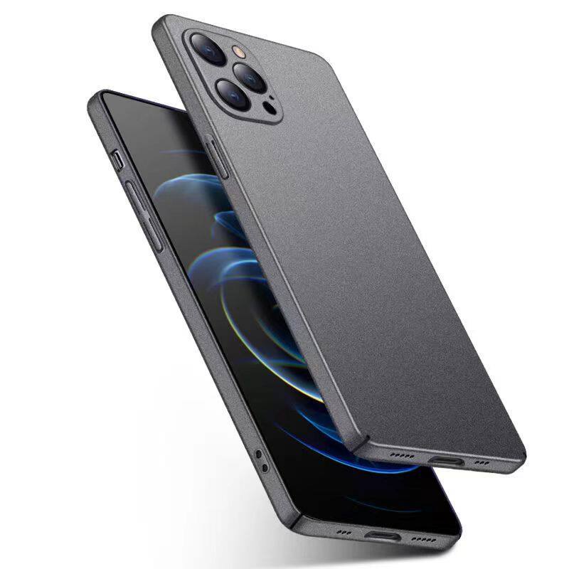 Luxury Matte Shockproof Hard PC Case For iPhone 14 pro 13 12 11 Pro MAX 14Plus Simple Ultra Thin Back Cover Capa