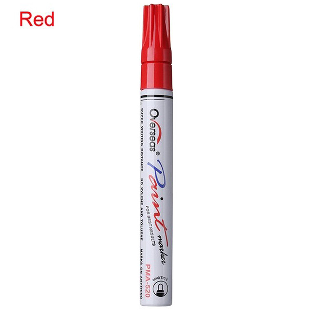Car Styling Colorful Waterproof Pen Car Tyre Tires Tread CD Metal Permanent Paint Markers Graffiti Oily Marker Pen