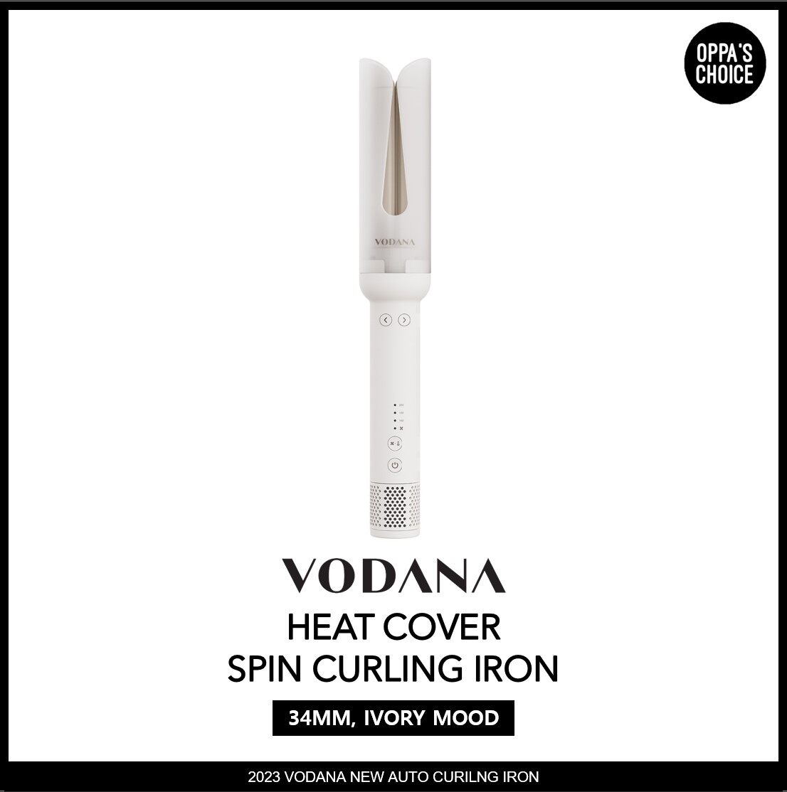 WARRANTY INCLUDED]VODANA HEAT COVER SPIN CURLING IRON (34MM