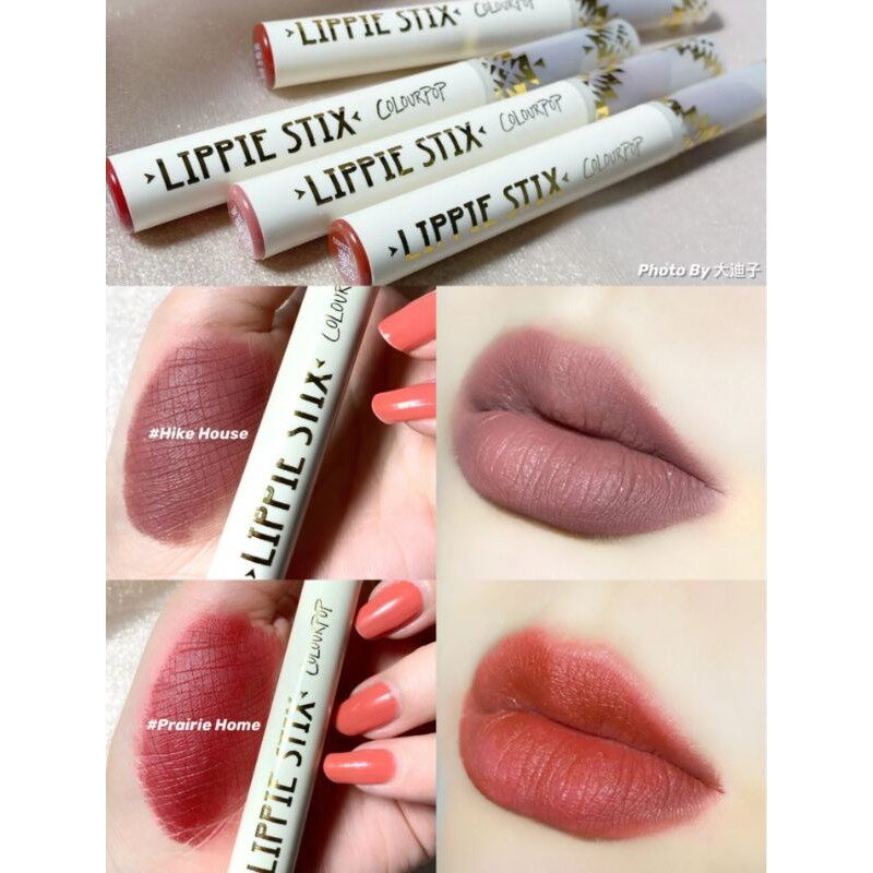 colourpop lippie stix hike house