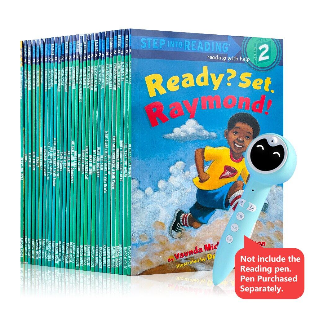 30 Books set Step Into Reading Level 2 Reading With Help Preschool 