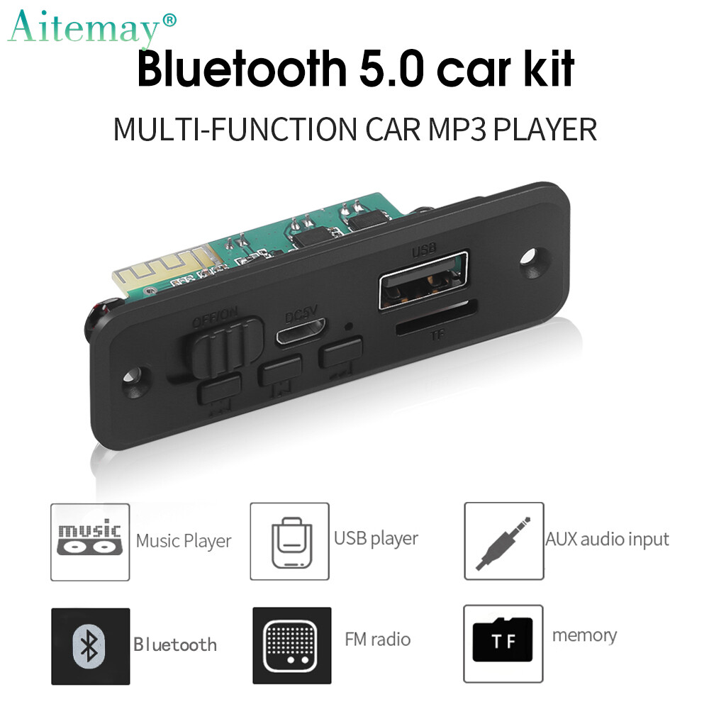 Aitemay Bộ Khuếch Đại 6W Tích Hợp & Bluetooth 5.0 & Bộ Giải Mã MP3