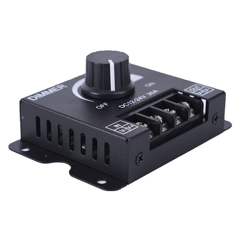 1pcs đơn sắc ánh sáng điện điều khiển 30A DC 12V 24V 360W LED dimmer điều chỉnh độ sáng dải bóng đèn điều khiển