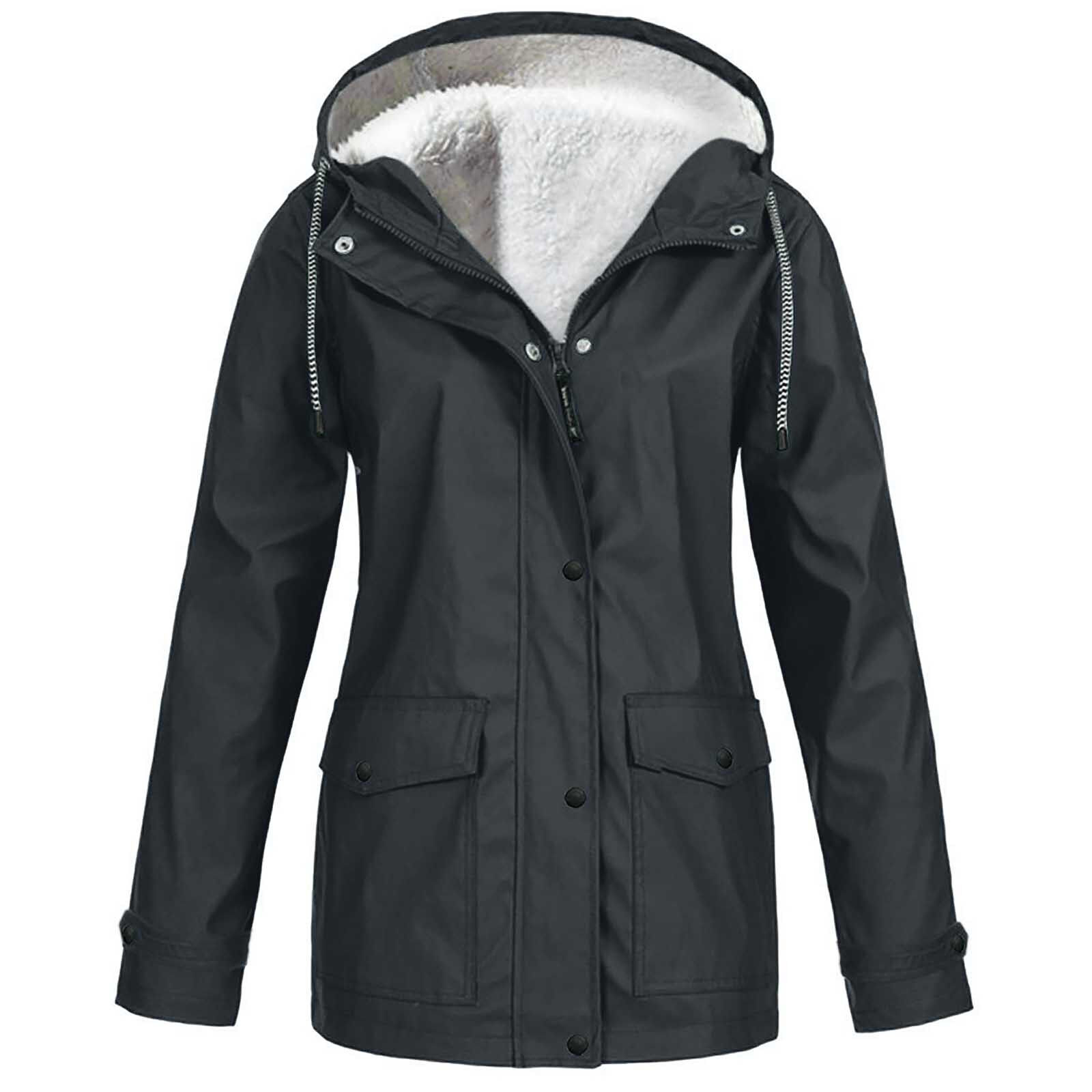 ladies plus size waterproof jacket