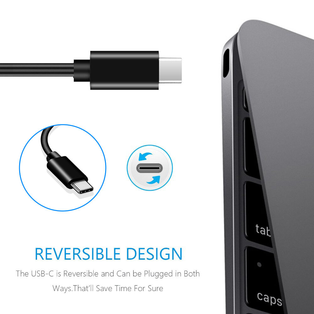 Kebidumei Type C Cable OTG Adapter USB to Type C Adapter Connector OTG Data Cable Converter