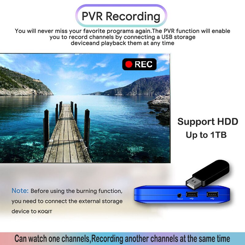 KOQIT Bộ Giải Mã Vệ Tinh 5G Mini K1 Bộ Thu Truyền Hình Vệ Tinh Bộ Tìm Thụ Thể Meecast DVB S2 Từ Xa Thông Dụng Internet Youtube T2-MI