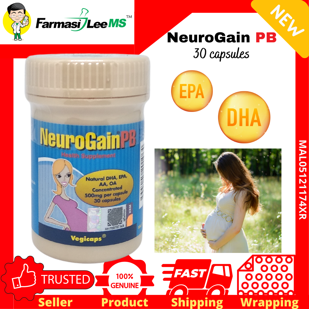 Neurogain PB 30s (Exp 05/2024) New packing DHA EPA for pregnant ladies