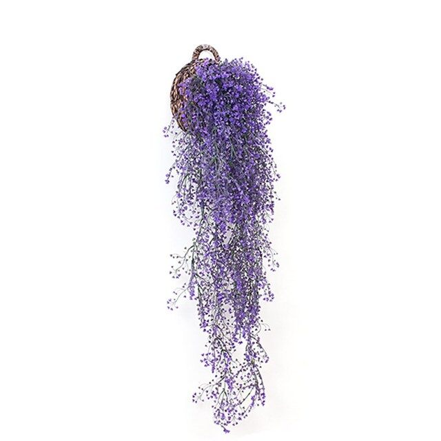 【Feelife】 82CM Fake Silk Artificial Creeper Hanging Artificial Wisteria Flower Garland Plant Arch Wedding Garden Shop Craft Decor 5 Colors #1