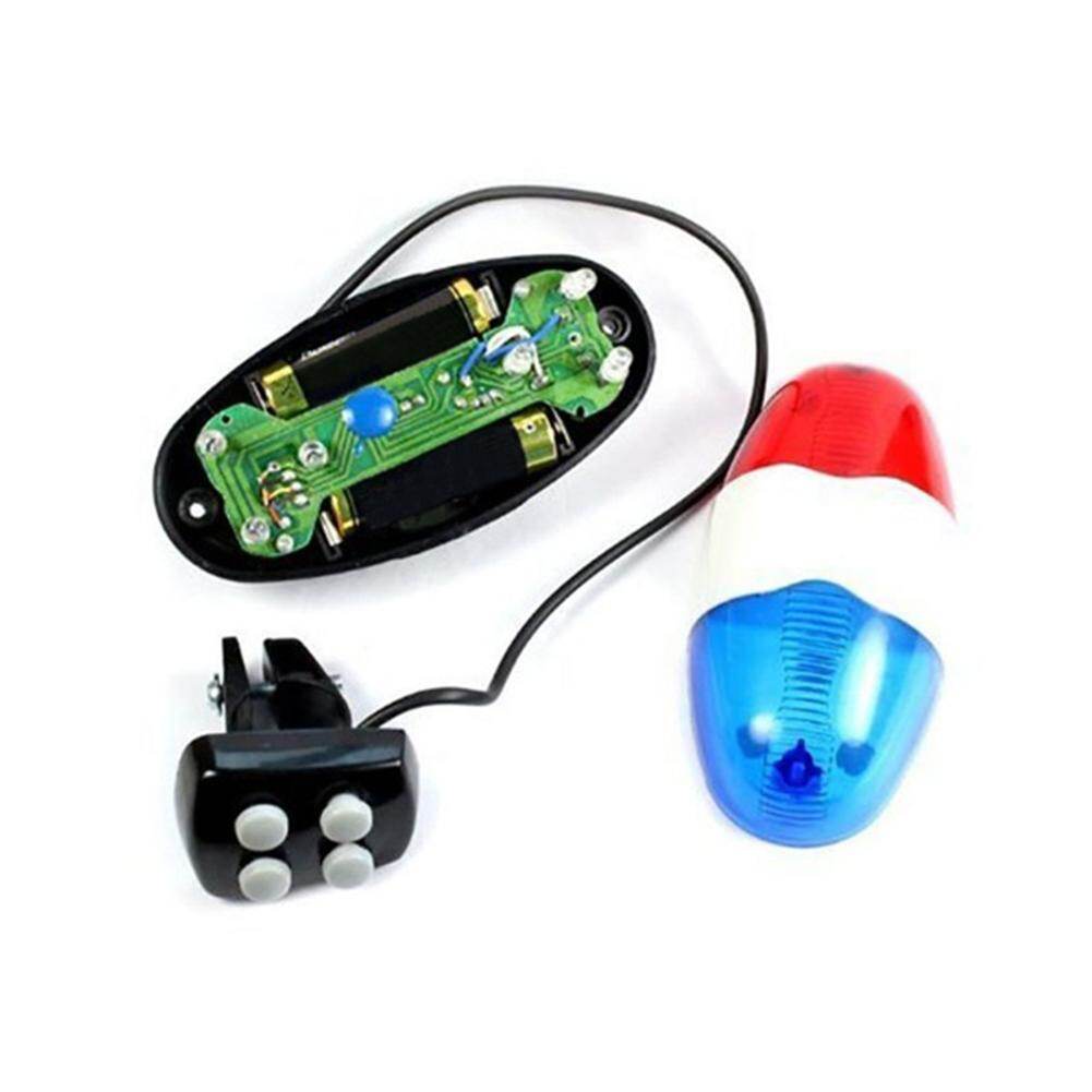 Honrane 6LED 4 Tone Police Siren Light Electronic Cycling Bicycle Bike Bell Horn Alarm