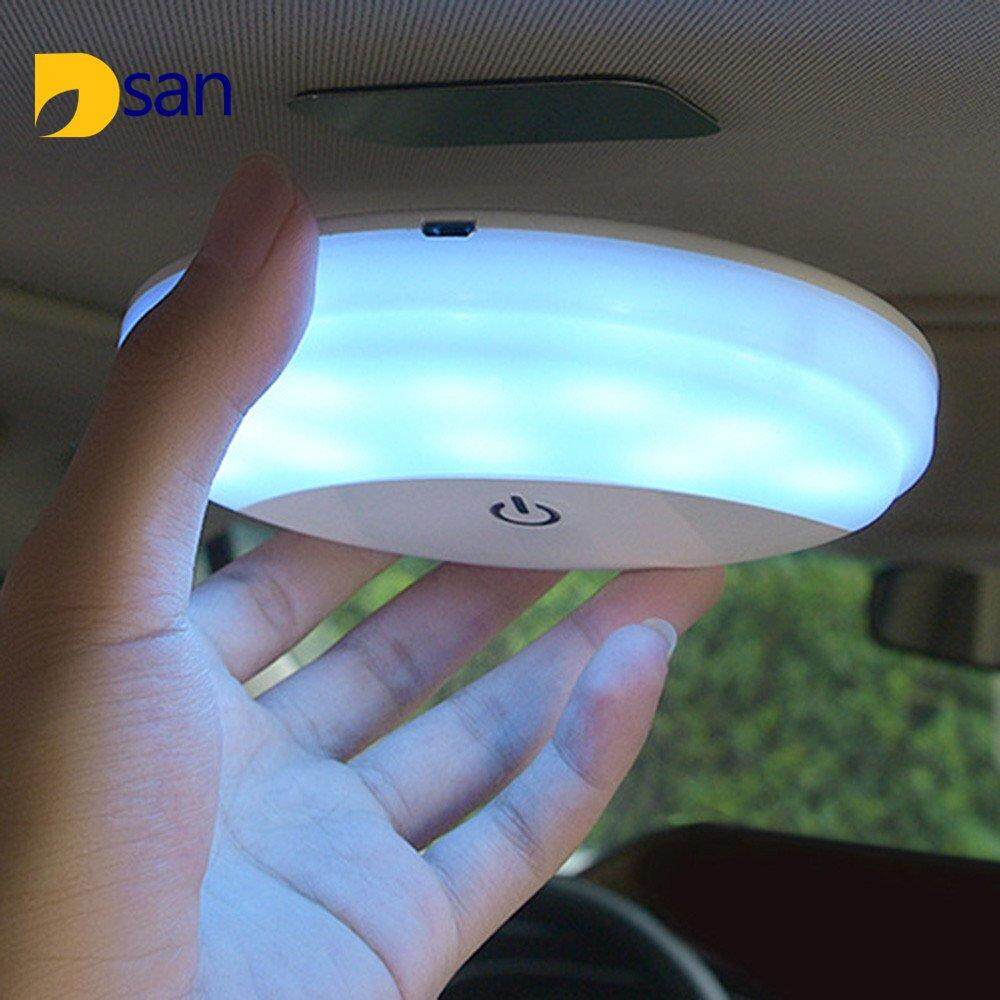 Rp 130.201. Dsan Mobil Portable UFO LED Lampu Baca Mobil Biru/Putih Kendaraan Ringan Di Dalam Mini ...