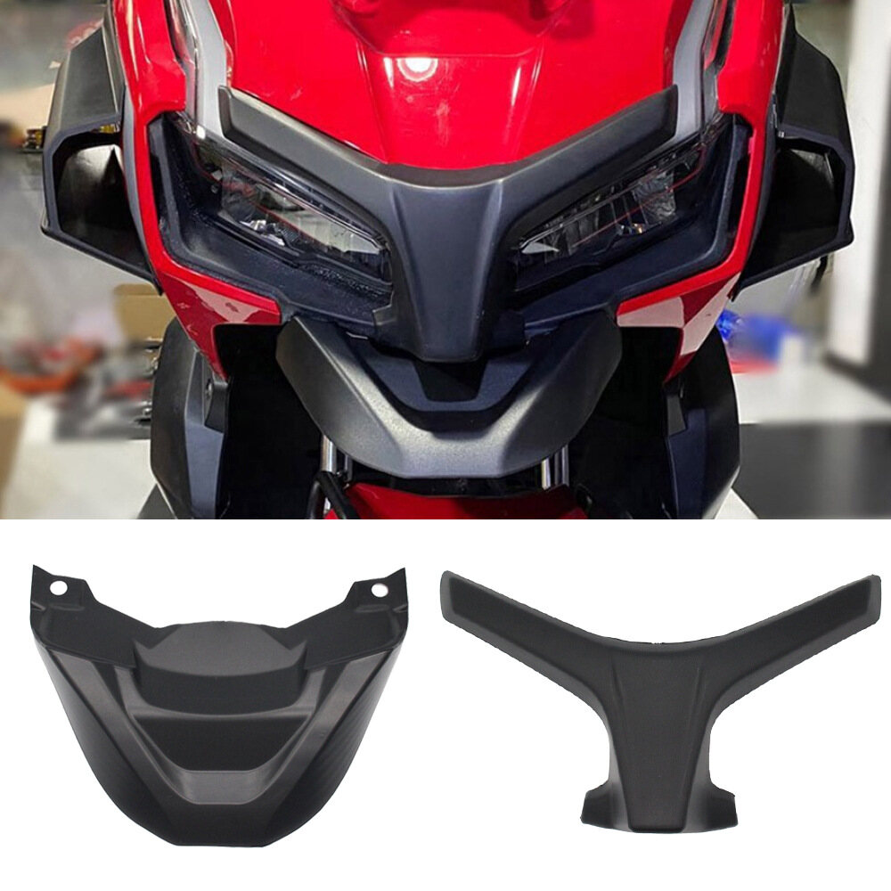 Tấm Che Đèn Pha Xe Máy Tấm Che Phía Trước Tấm Bảo Vệ Trung Tâm Gió Phụ Kiện Trang Trí Mỏ Chim Cho HONDA ADV 150 2019-2021