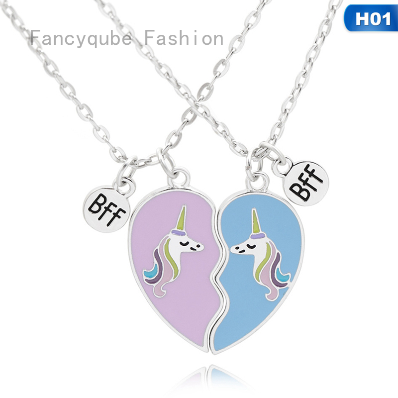 Best friend hot sale unicorn necklaces