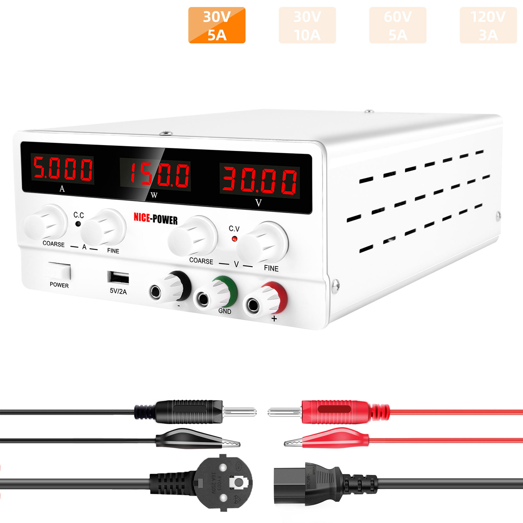 Nice power DC adjustable lab power supply 30V 10A stable switching power supply for PCB repair
