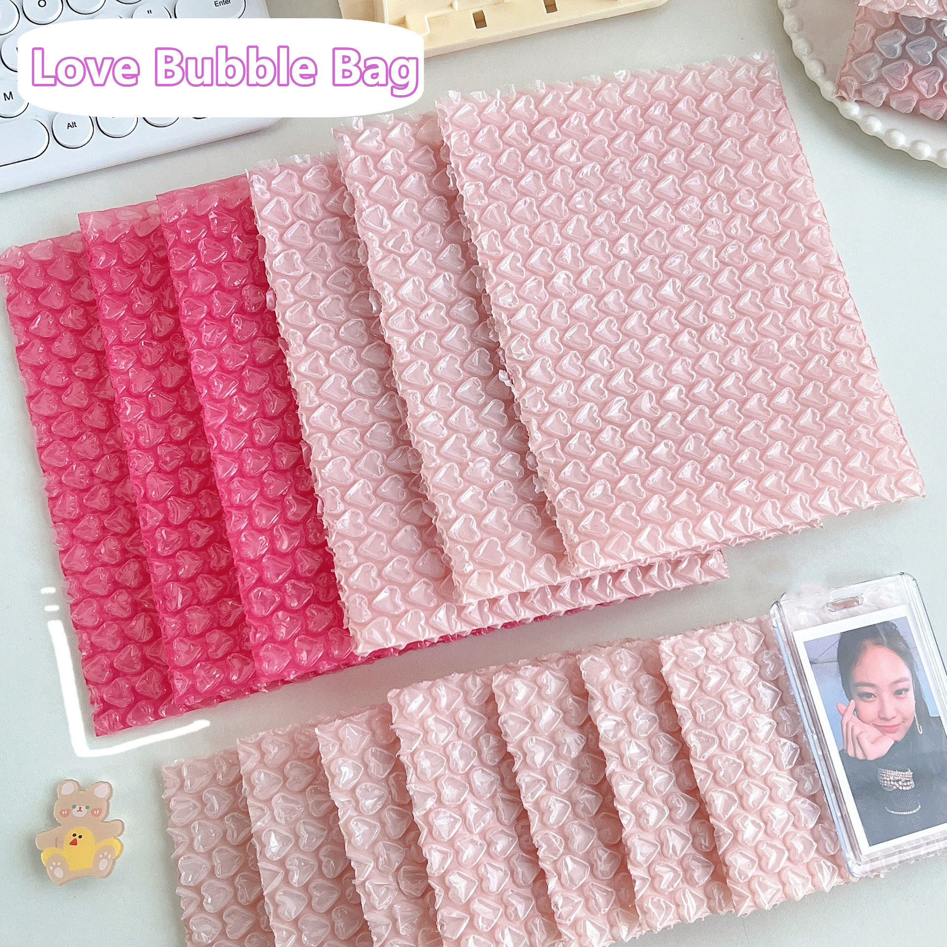 Pink Love Bag Bubble Envelope Bubble Envelope Padded Envelope Packaging Bag Business Bubble Envelope Mailing Packaging Bag