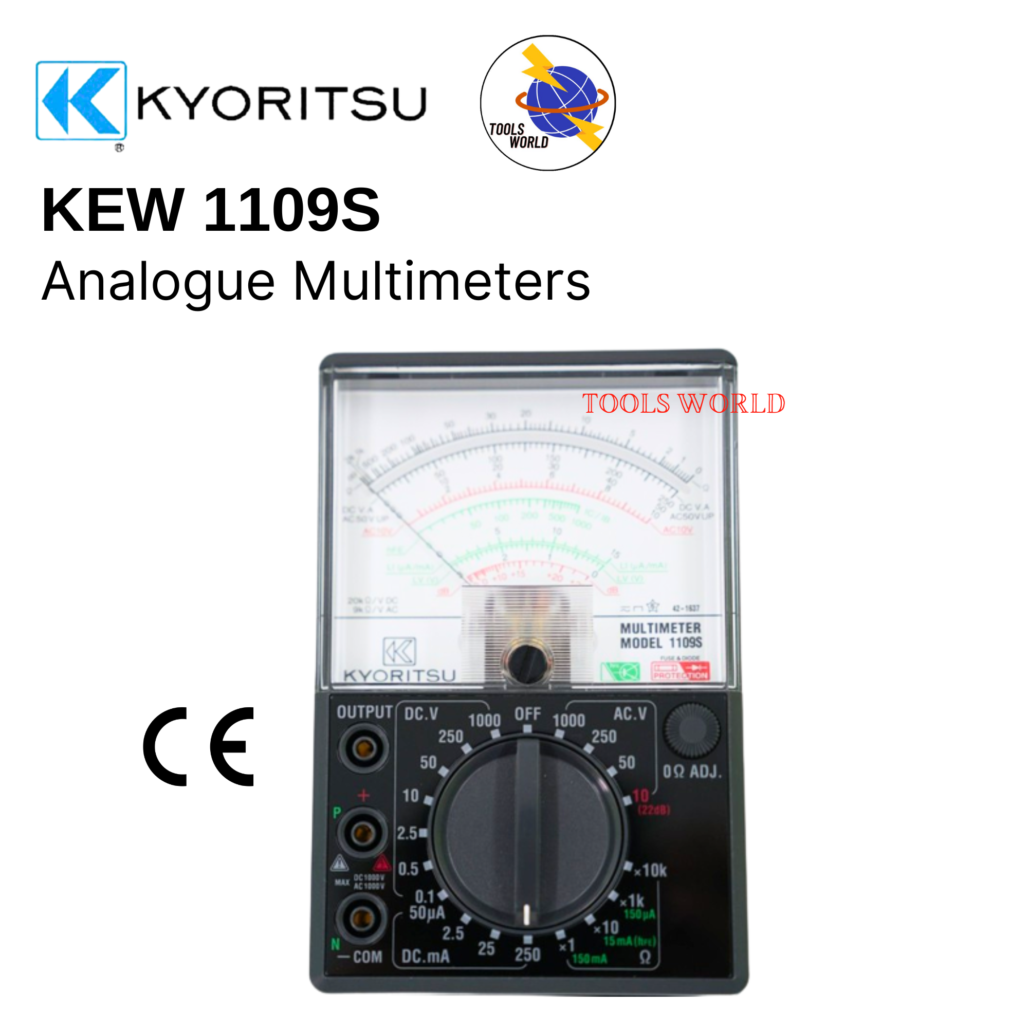 Kyoritsu KEW 1109S Analogue Multimeters (NEW) Original 1 Year Warranty Lazada