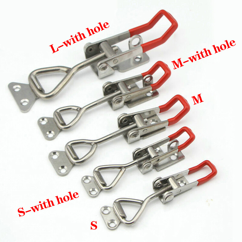 HUAKUN 1PC Catch Lock Portable Cabinet Boxes Adjustable Lever Handle Clamp Toggle Latch Hasp
