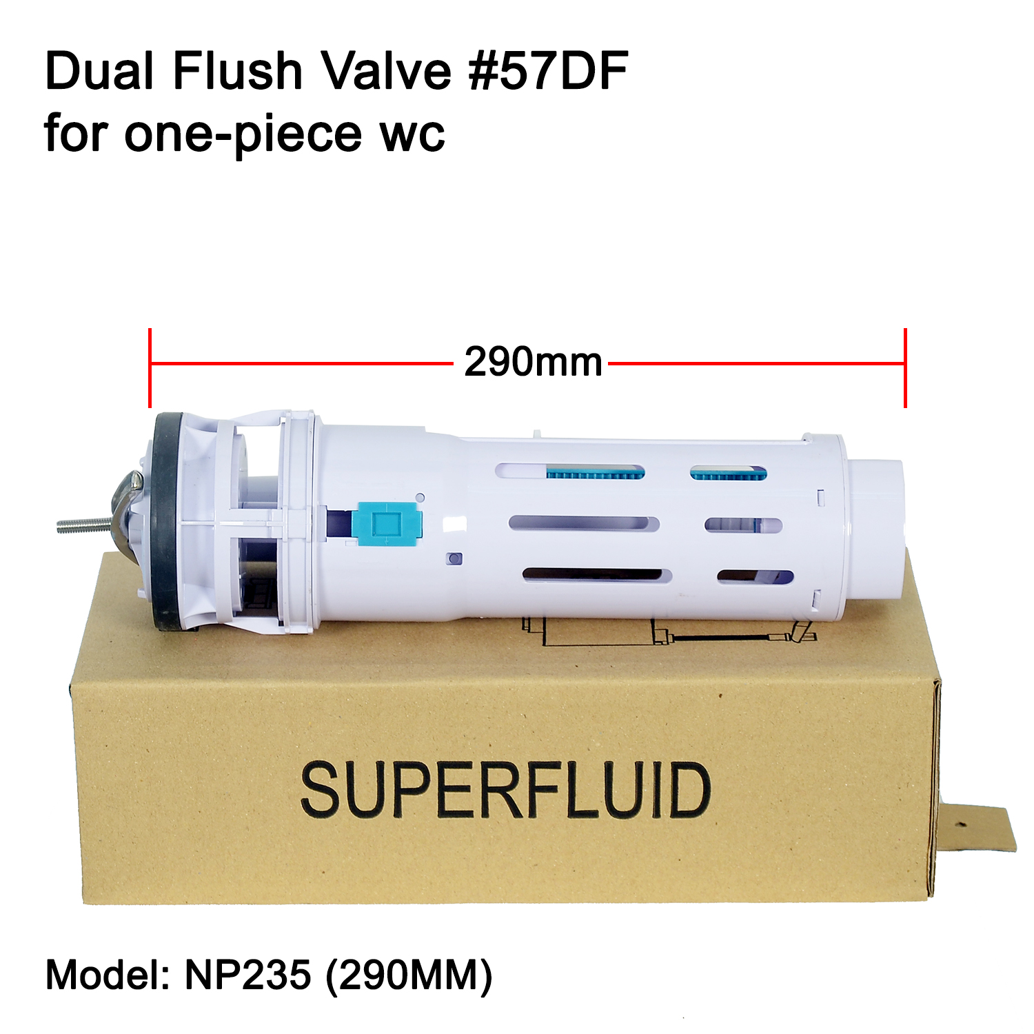 (for one-piece wc) Dual Flush Valve #57DF [Model: NP232 / NP235] | Lazada
