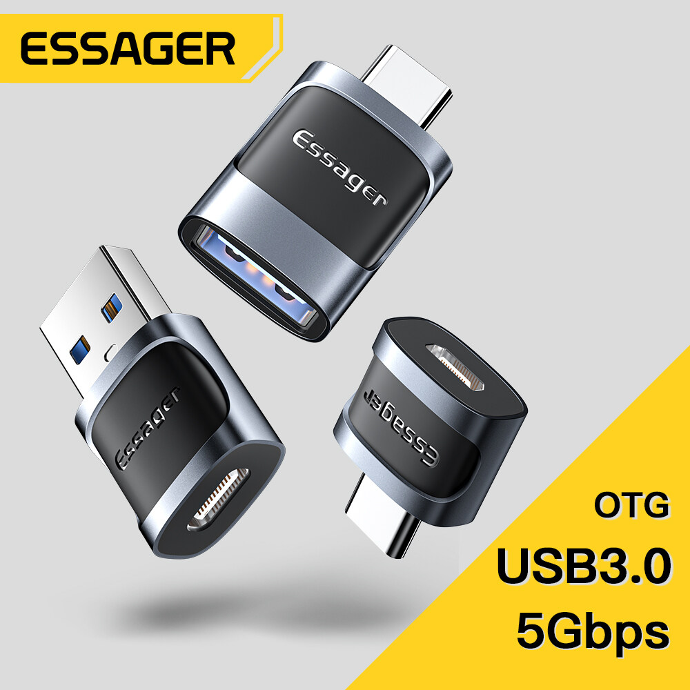 Essager OTG Type C To USB Micro USB To Type C Adapter OTG USB To Type C ...