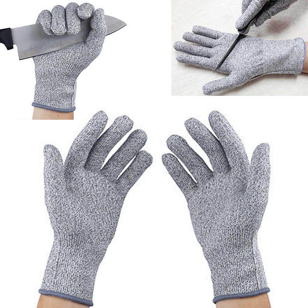 Blesiya 1 Pair Protective Work Gloves Elastic Cut Proof Stab Resistant Butcher S-XL