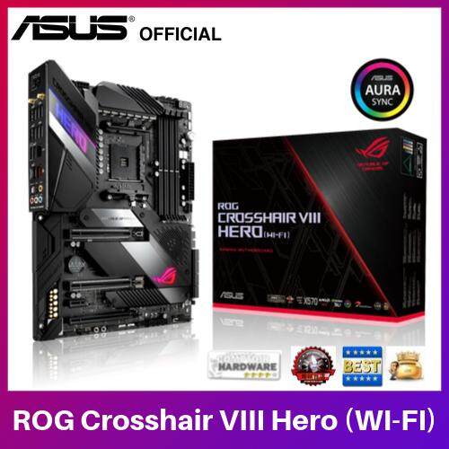 M.2 Node and Aura Sync RGB Lighting on-Board WiFi 6 ATX Motherboard with PCIe 4.0 Wi-Fi 802.11Ax ASUS ROG X570 Crosshair VIII Hero 2.5 Gbps LAN USB 3.2 SATA