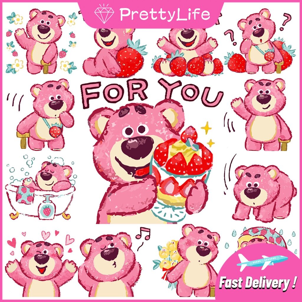 PL】 Toy Story-Lotso Strawberry Bear Diamond Painting Set
